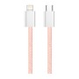 Дата кабель USB-C to Lightning 1.0m 27W pink ColorWay (CW-CBPDCL061-P)