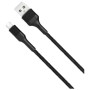 Дата кабель USB 2.0 AM to Micro 5P 1.0m 2.1A black XO (NB51-M-1-BK)