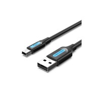 Дата кабель USB 2.0 AM to Mini 5P 1.0m black Vention (COMBF)