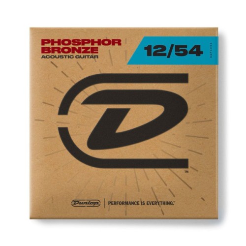 Струни для гітари Jim Dunlop Phosphor Bronze Acoustic Guitar Strings (12-54) (DAP1254)