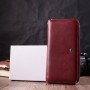 Гаманець ST Leather З натуральної шкіри Бордовий (22560)