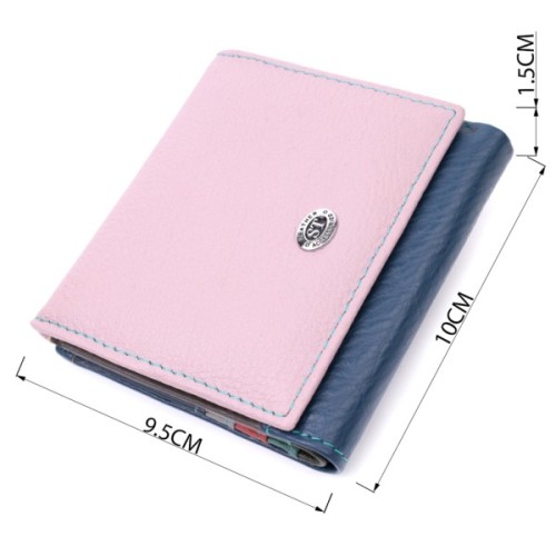 Гаманець ST Leather З натуральної шкіри Різнокольоровий (19512)