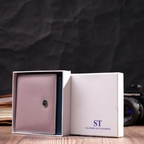 Гаманець ST Leather З натуральної шкіри Різнокольоровий (19512)