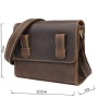 Сумка Vintage Чоловіча у вінтажній шкірі Коричнева (14980)