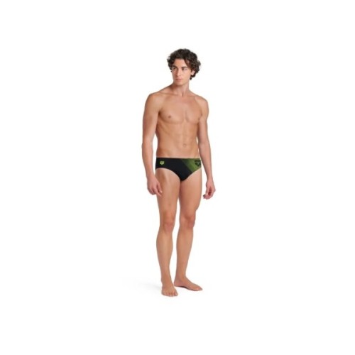 Плавки Arena Foggy Dots Swim Briefs 008482-506 чорний, жовтий 80 (3468337530947)