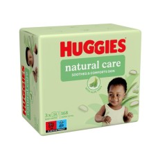 Дитячі вологі серветки Huggies Natural Care 56 х 3 шт (5029053550176)