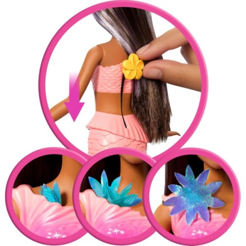 Лялька Barbie Fantastic fashion Квіткова магія Брюнетка (JDM73)