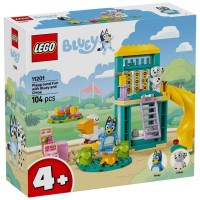 Конструктор LEGO Bluey Веселощі з Блуї та Хлоєю на ігровому майданчику (11201)