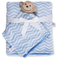 Ковдра дитяча Luvable Friends в комплекті з серветкою для хлопчиків (50446.BP.M)