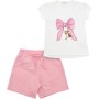 Набір дитячого одягу Breeze з бантиком (20998-98G-pink)