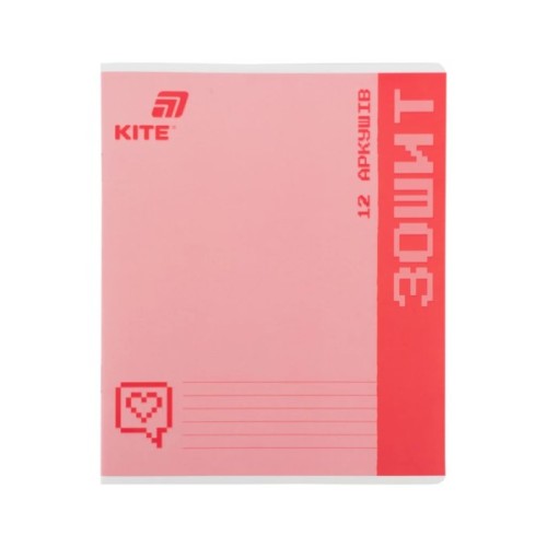 Зошит Kite One Color, 12 аркушів, клітинка (K26-232)