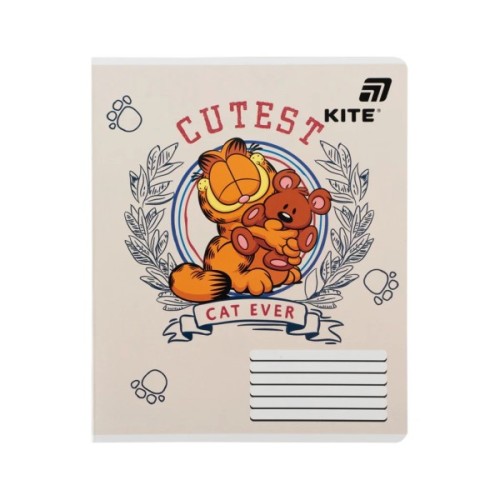 Зошит Kite Garfield, 18 аркушів, клітинка (GF26-236)