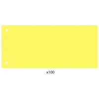 Роздільник сторінок Economix 240х105 мм , пластик, жовтий, 100 шт (E30811-05)