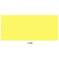Роздільник сторінок Economix 240х105 мм , пластик, жовтий, 100 шт (E30811-05)