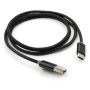 Дата кабель USB 2.0 AM to USB-C 1.0m LED black Vinga (VCPDCTCLED1BK)