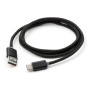 Дата кабель USB 2.0 AM to USB-C 1.0m LED black Vinga (VCPDCTCLED1BK)