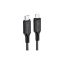 Дата кабель USB-C to USB-C 1.2m 3A 60W silicone black Acefast (6974316284161)