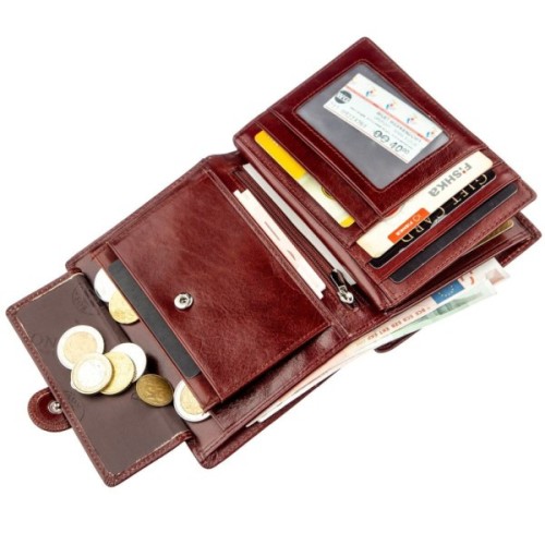 Гаманець Boston Шкіряний Коричневий (18818)