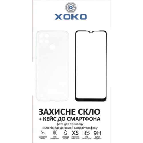 Чохол до мобільного телефона XoKo Ultra Thin Proof + Glass Full Cover Ultra-Thin iPhone 15 Pro Black (XK-CS-ULT-AP-IP15Pr)