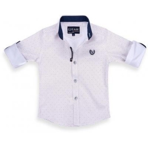 Сорочка дитяча E&H з дрібним малюнком (G-257-98B-beige)