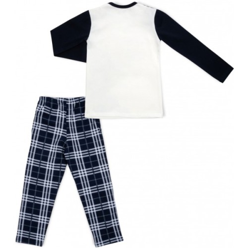 Піжама дитяча BiyoKids з довгим рукавом (5529-122B-blue)