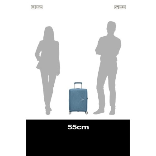 Валіза American Tourister Soundbox 35.5/41 л сіро-синя (32G*51001)