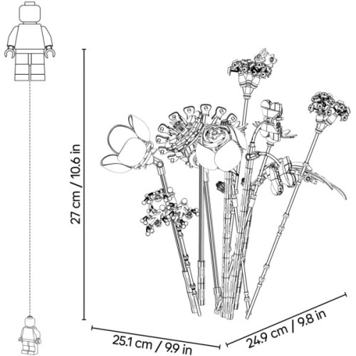 Конструктор LEGO Botanicals Букет квітів Олівії Родріґо (11507)