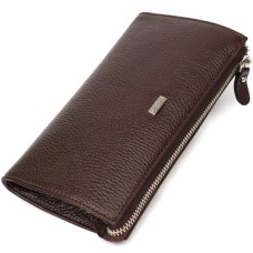 Гаманець Bond Accessories З натуральної шкіри флотар Коричнева (22051)