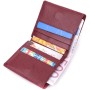 Гаманець ST Leather З натуральної шкіри Бордовий (19467)