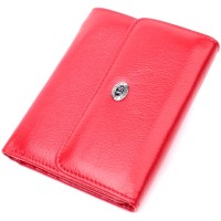 Гаманець ST Leather З натуральної шкіри Червоний (19482)