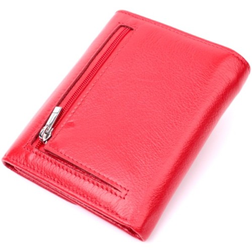 Гаманець ST Leather З натуральної шкіри Червоний (19482)