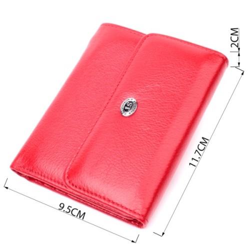 Гаманець ST Leather З натуральної шкіри Червоний (19482)