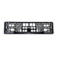 Рамка номерного знака Poputchik Toyota (24-117-IS)