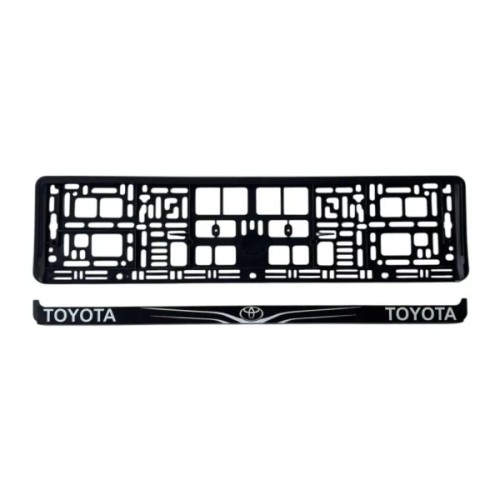 Рамка номерного знака Poputchik Toyota (24-117-IS)