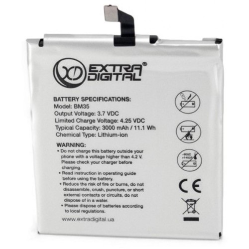 Акумуляторна батарея Extradigital Xiaomi Mi 4c (BM35) 3000 mAh (BMX6443)