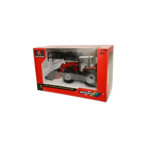 Спецтехніка Britains Трактор Massey Ferguson з фронтальним навантажувачем 1:32 (43082)