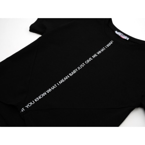 Футболка дитяча Blueland базова (3725-140G-black)