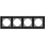 Рамка Videx BINERA чорний алюміній 4 поста (VF-BNFRA4H-B)