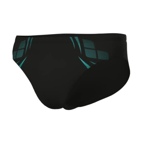 Плавки Arena Poseidonia Swim Briefs 009075-508 чорний, бірюзовий 85 (3468337622031)