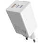 Зарядний пристрій Sigma 2xUSB-C PD65W + 1xUSB QC3.0 GaN X-power PS65-01 white (4827798637715)