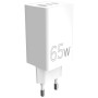 Зарядний пристрій Sigma 2xUSB-C PD65W + 1xUSB QC3.0 GaN X-power PS65-01 white (4827798637715)