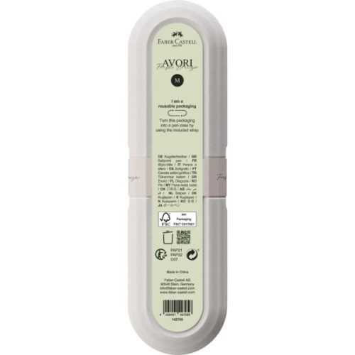 Ручка кулькова Faber-Castell поворотна серії AVORI Fresh Breeze, колір корпусу салатовий, синя М (0,7 мм) (33066)