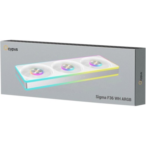 Кулер до корпусу OCYPUS SIGMA F36 ARGB білий (SIGMA-F36-WH3AM00X-GL)