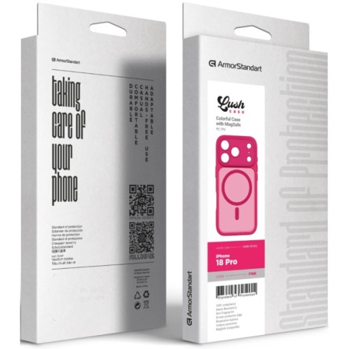 Чохол до мобільного телефона Armorstandart Lush MagCase Apple iPhone 18 Pro Pink (ARM92545)