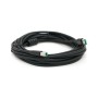 Кабель для принтера USB 2.0 AM/BM 5.0m ferrite black VEGGIEG (V-U207)