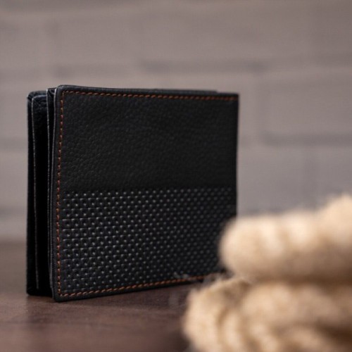 Гаманець Vintage Шкіряний Чорний (14452)