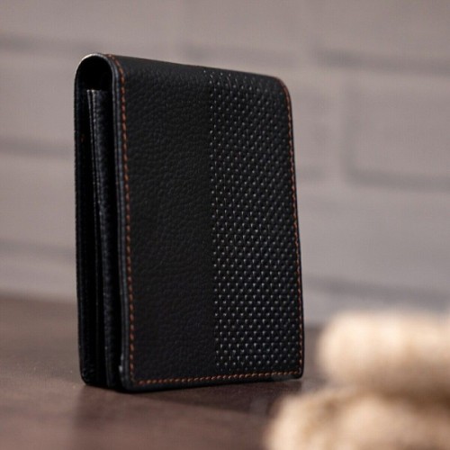 Гаманець Vintage Шкіряний Чорний (14452)