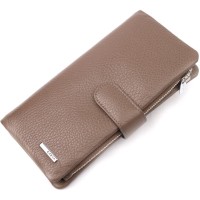 Портмоне Karya З натуральної шкіри Бежеве (20998)