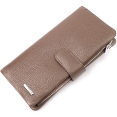 Портмоне Karya З натуральної шкіри Бежеве (20998)