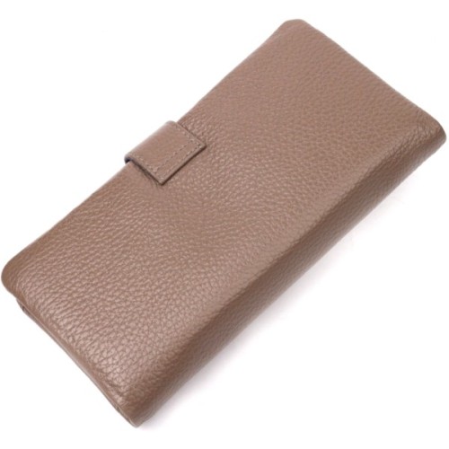 Портмоне Karya З натуральної шкіри Бежеве (20998)